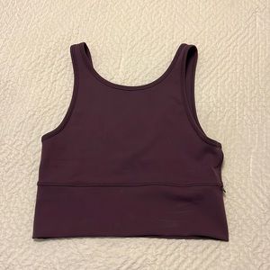 Purple Lululemon tank cropped